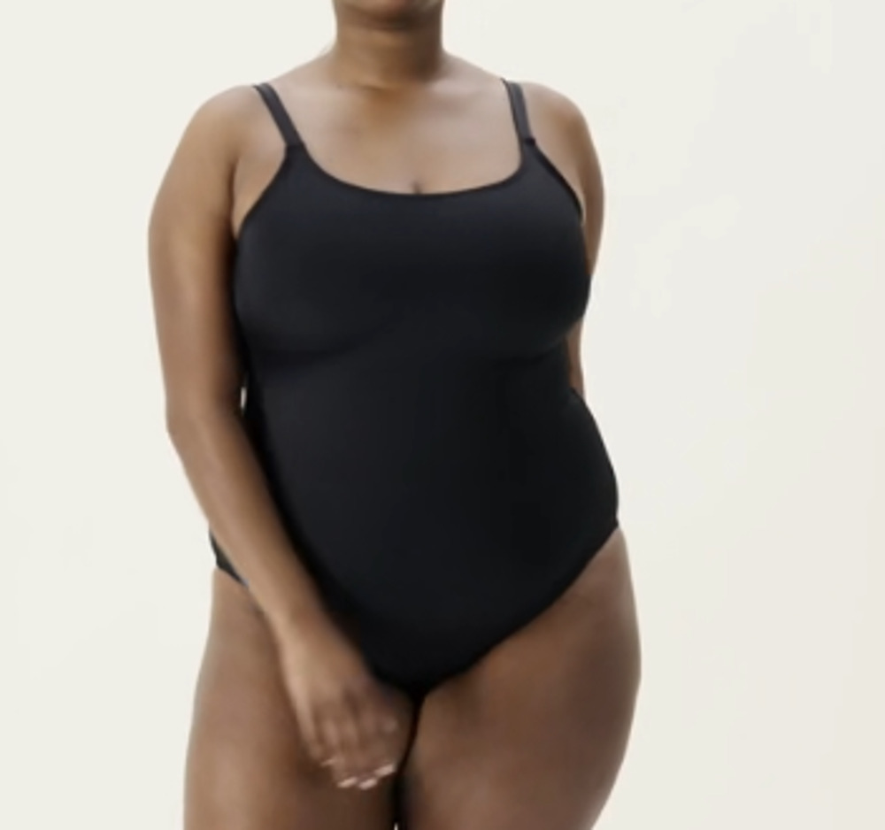 NWT Andie Women's The Amalfi Full Coverage One Piece Smooth Swimsuit Black XXXL